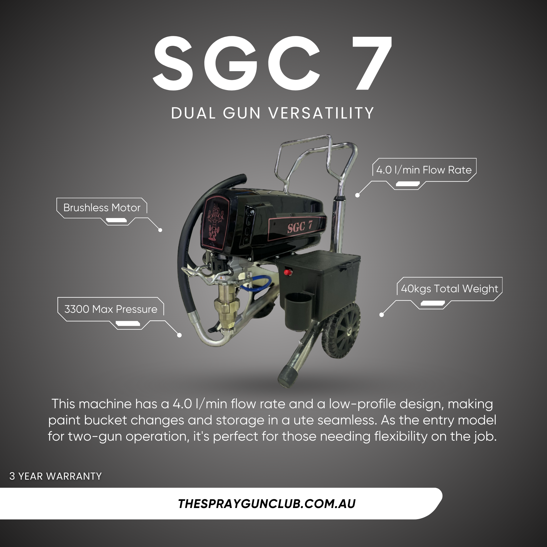 SGC 7 Electric Airless Spray Gun
