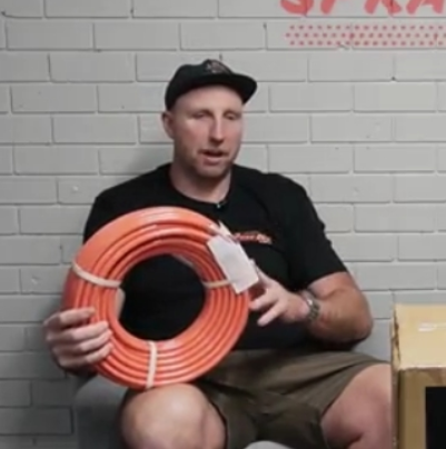 Mitch announcing new Coral Hoses for Airless Spray Guns from the Spray Gun Club