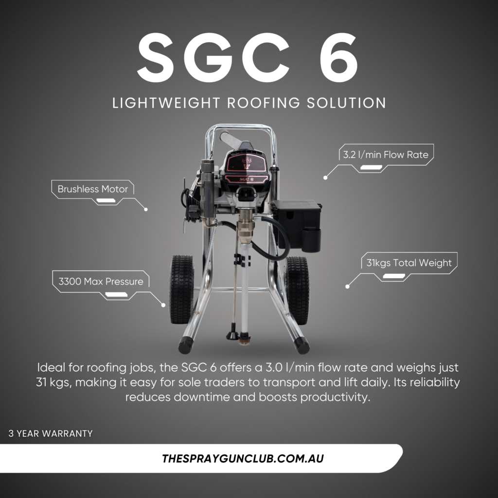 SGC 6 Airless Spray Gun Product flyer